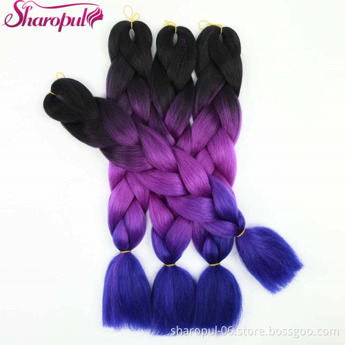 Wholesale 24inch Synthetic Twist Braid For Box Expression Braiding Hair Extension